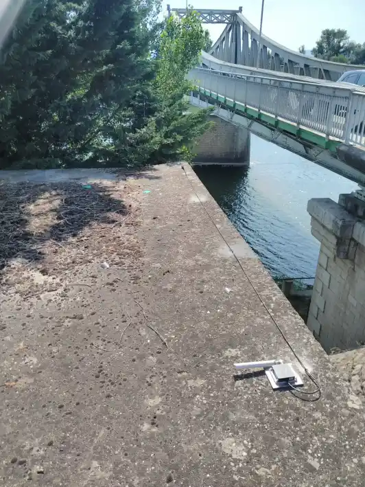 Bridge monitoring with GPS position sensors near vegetation